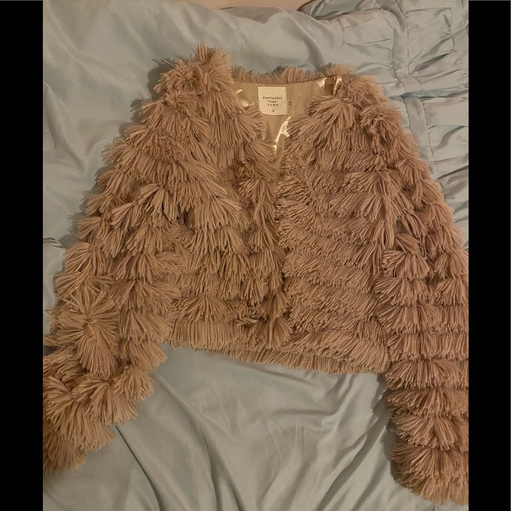 Fluffy Mauvy Pink Jacket